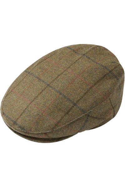 Alan Paine Mens Combrook Tweed Flat Cap