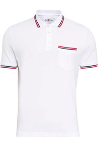 Alan Paine Mens Shoreham Pique Polo Shirt LS1801 - White