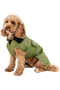 2025 Dryrobe Dog Coat V3 DRV3 - Dark Green / Black