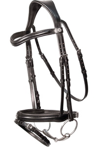 Henry James Saddlery Comfort Flash Bridle HJ - BR - 02 - Black