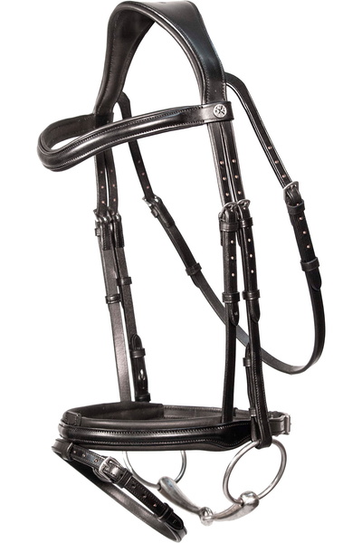 Henry James Saddlery Comfort Flash Bridle - Black Wordt Henry James Saddlery Comfort Flash Bridle Wordt Henry James Saddlery Comfort Flash Hoofdstel - Black Wordt: Henry James Saddlery Comfort Flash Hoofdstel