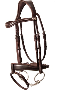 Henry James Saddlery Dressur Zaumzeug HJ - BR - 03 - Havana Brown