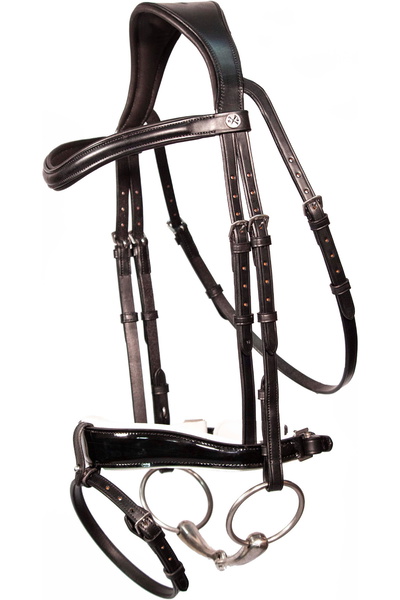 Henry James Saddlery Octrooi Dressuurzadel Met Witte Padding