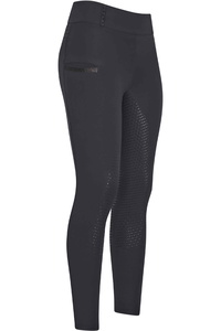 Imperial Riding Womens Shiny Sparks Full Grip Riding Tights KL44322008 - Black