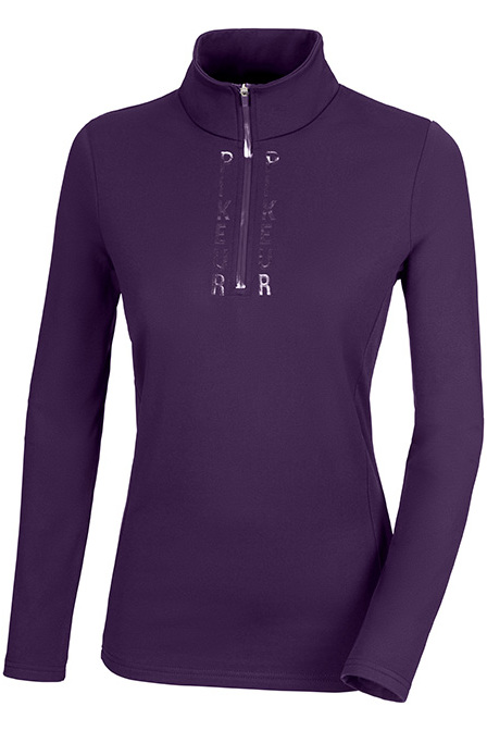 Chemise Fonctionnelle Pikeur Zip Ripp – Nightblue, Femme, Sportswear FS 2024 (NEUF)