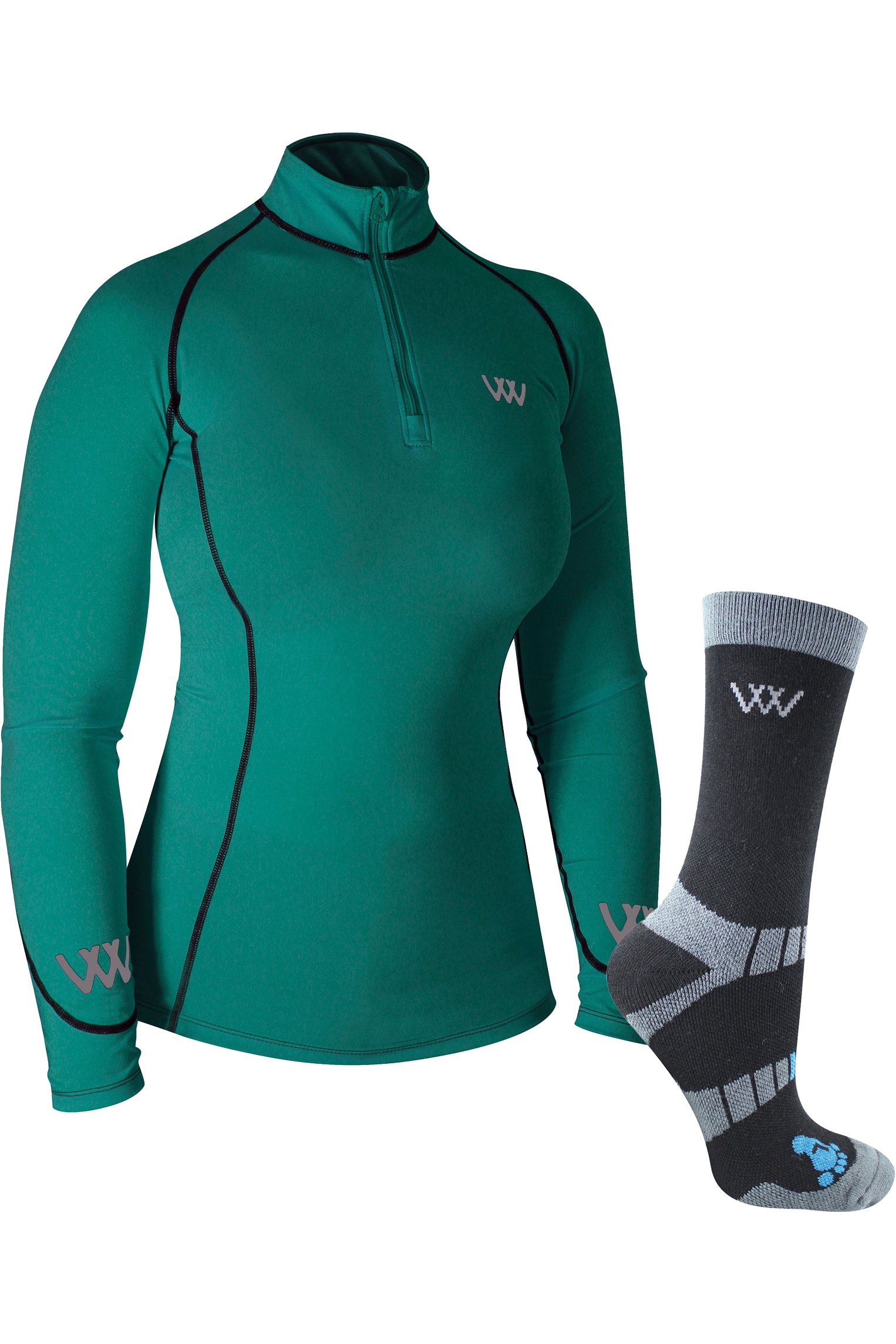 Chemise D'Équitation Performance Woof Wear - Océan (Bleu) - Taille Au Choix