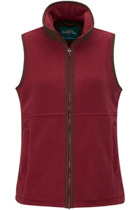Alan Paine Womens Alysham Fleece Weste AYLLWCT - Cranberry