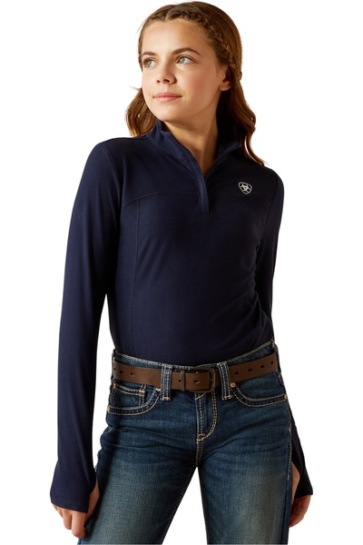 Ariat Junior Lowell 3.0 1/4 Zip Manche Longue Baselayer