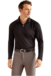 Ariat Mens Sunstopper 3.0 Long Sleeve Baselayer 10048920 - Black