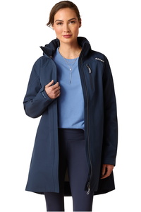 2024 Ariat Damen Küsten H2O Lang Parka Mantel 10046092 - Navy Eclipse