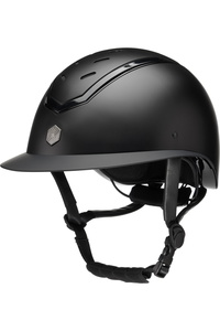 2025 Charles Owen Kylo Wide Peak Riding Helm KYLOW - Black Matte / Black Gloss