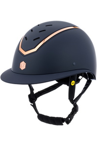 2026 Charles Owen Unisex Kylo Breit Gipfel Mit MIPS Reiten Helm KYLOWMIPS - Marine Matt / Rose Gold