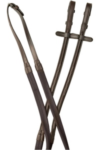 Collegiate Comfitec Opulux Fancy Raised Rubber Reins 1025189002 - Dark Brown