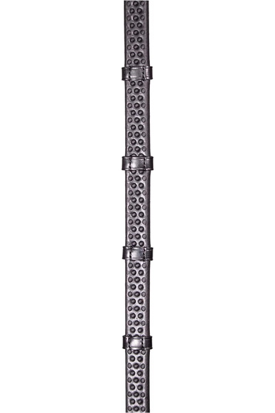 Henry James Saddlery Henry James BioThane Bio Grip Hybrid Rubber Reins with Leather Stoppers