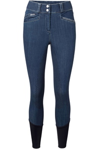 Mountain Horse Womens Dream Denim Full Seat Riding Breeches 05357 - Denim Blue