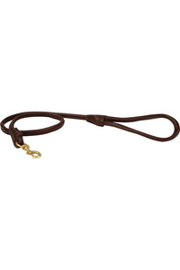 Weatherbeeta Rolled Leather Dog Lead 1001695 - Brown