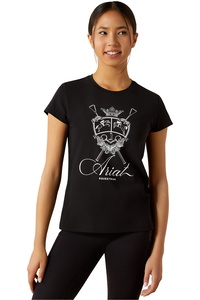2025 Ariat Junior Ritzy Logo T-Shirt 10062568 - Black