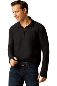 2025 Ariat Herren Lowell 3 . 0 1 / 4 Zip Baselayer 10052129 - Black