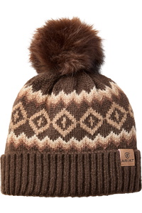 2025 Ariat Womens Bristol Beanie 10063838 - Chocolate Brown