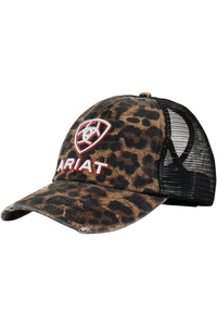 2025 Ariat Womens Embossed Logo Cheetah Print Cap 10044111 - Black