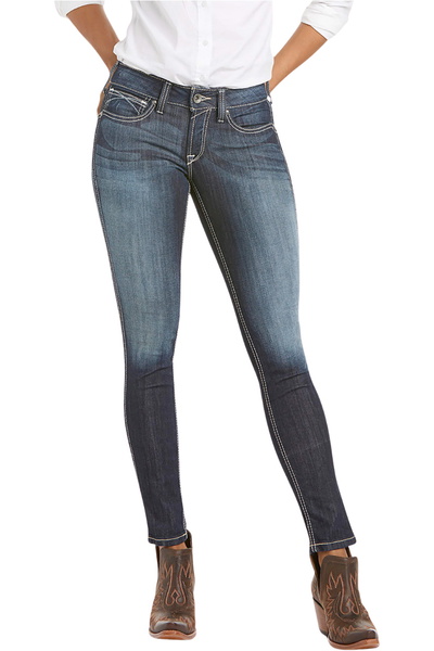 Ariat Womens R.E.A.L. Mid Rise Stretch Outseam Ella Skinny Jean