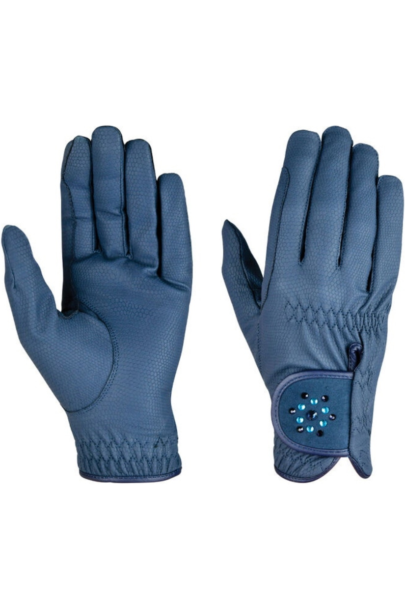 2025 Dublin Everyday Bling Riding Gloves 1022306 - Navy - Womens ...