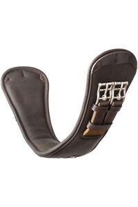 2025 Henry James Saddlery Gebogen Anatomisch Kurz Gurt GRTH - 03 - SHT - Havana Brown