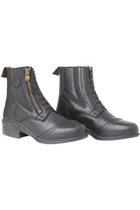 Saxon Childrens Allyn Zip Paddock Boots 1019373 - Black - Childrens