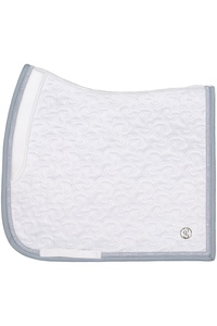 2025 PS Of Sweden Kristall Satin Dressur Sattel Pad 1110 - 117 - 001 - White