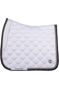 2025 PS Of Sweden Vintage Monogram Dressuurzadeldek 1110-120-090 - White / Black
