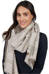 2025 Pikeur Damen Pikeur Schal 885800 346 040 - Pale Grey
