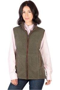 2025 Rydale Womens Huggate Fleece Waistcoat 406111 - Khaki