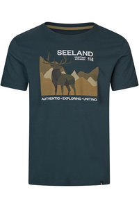 2025 Seeland Mens Fragment T-Shirt 40443 - Dark Blue