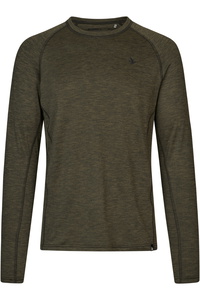 2025 Seeland Herren Peak T - Shirt 404110015 - Pine Green Melange