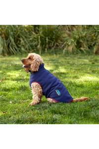 2025 Weatherbeeta Comfitec Fleece Zip Hund Mantel 1003457 - Navy