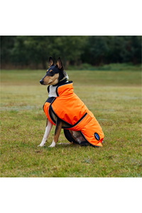 2025 Weatherbeeta Comfitec Reflective 300D Deluxe Showerproof Dog Coat 1029050 - Orange