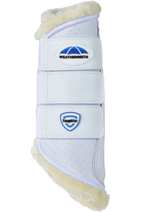 2025 Weatherbeeta Tough-Tec Comfy Fleece Brushing Boots 1027505 - White / White