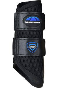 2025 Weatherbeeta Tough-Tec Mesh Brushing Boots 1027504 - Black / Black