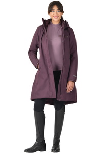 2025 Weatherbeeta Damen Alle Zweck Wasserdicht Langleine Pferdesport Jacke 1028432 - Mulberry