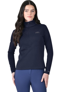 2025 Weatherbeeta Womens Copper 1 / 2 Zip Long Sleeve Mid - Layer 1028842 - Navy