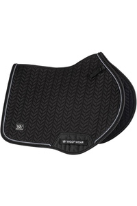 2025 Woof Wear Herringbone Close Contact Saddle Pad WS0044-BKBK - Black