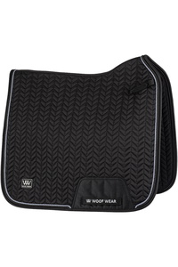 2025 Woof Wear Herringbone Dressage Saddle Pad WS0043-BKBK - Black