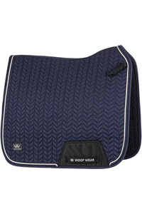 2025 Woof Wear Herringbone Dressage Saddle Pad WS0043-NANA - Navy