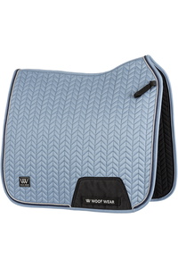 2025 Woof Wear Herringbone Dressage Saddle Pad WS0043-STBL - Steel Blue
