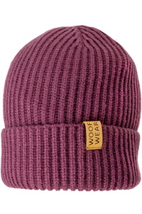 2025 Woof Wear Ribbed Beanie WA0047-PLUM - Plum