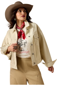 2026 Ariat Womens Solar Cotton Twill Jacket 10071115 - Summer Sand