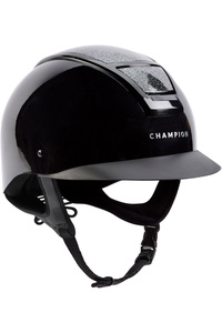 2026 Champion Unisex Insight Glitter Standard Peak Riding Hat INSIGHTGO - Met Black / Sparkle Black