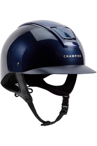 2026 Champion Unisex Insight Glitter Standard Peak Riding Hat INSIGHTGO - Met Navy / Sparkle Navy