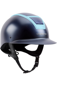 2026 Champion Unisex Insight SE Meg Elphick Oval Peak Riding Hat INSIGHTSE - Ice Blue / Mat Navy