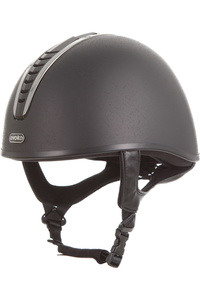 Evoke Unisex Orion Jockey Skull Riding Hat & Liner 200422004 - Black / Black / Gunmetal